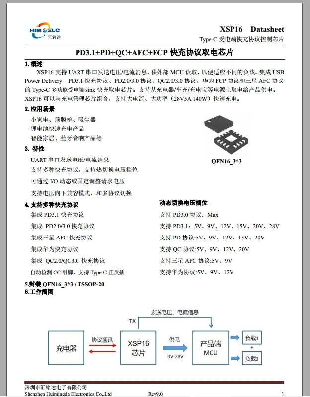 PD取电芯片方案