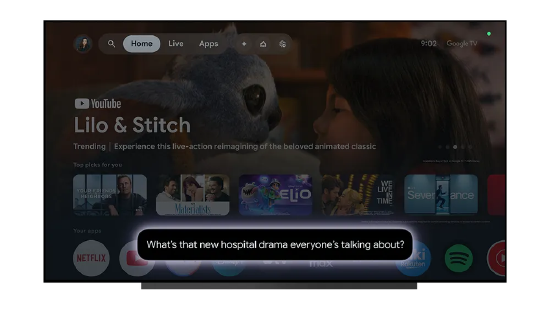 谷歌Gemini人工智能将登陆电视端